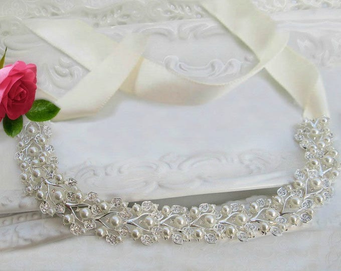 Pearl Bridal Sash Wedding Dress Belt Pearl Bridal Belt Etsy
