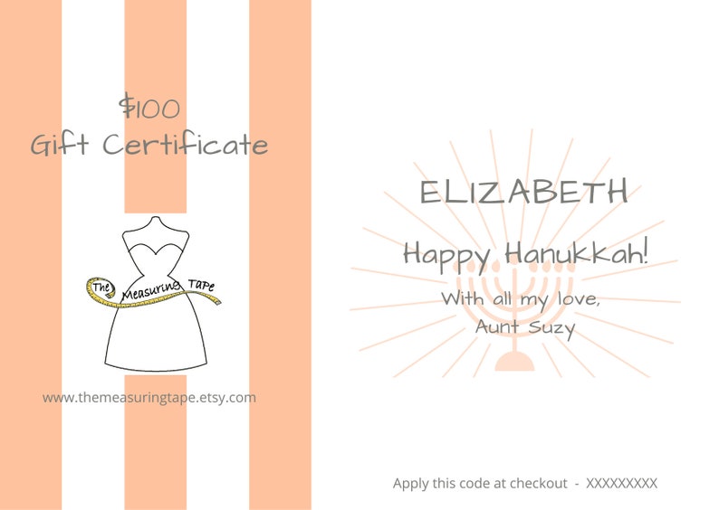 Customisable Gift Certificate Choose your own amount. image 3