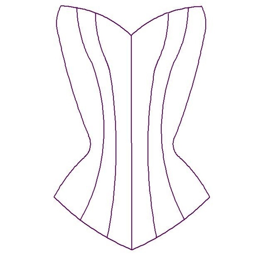 Paper Sewing Pattern for Custom Overbust Corset - Etsy