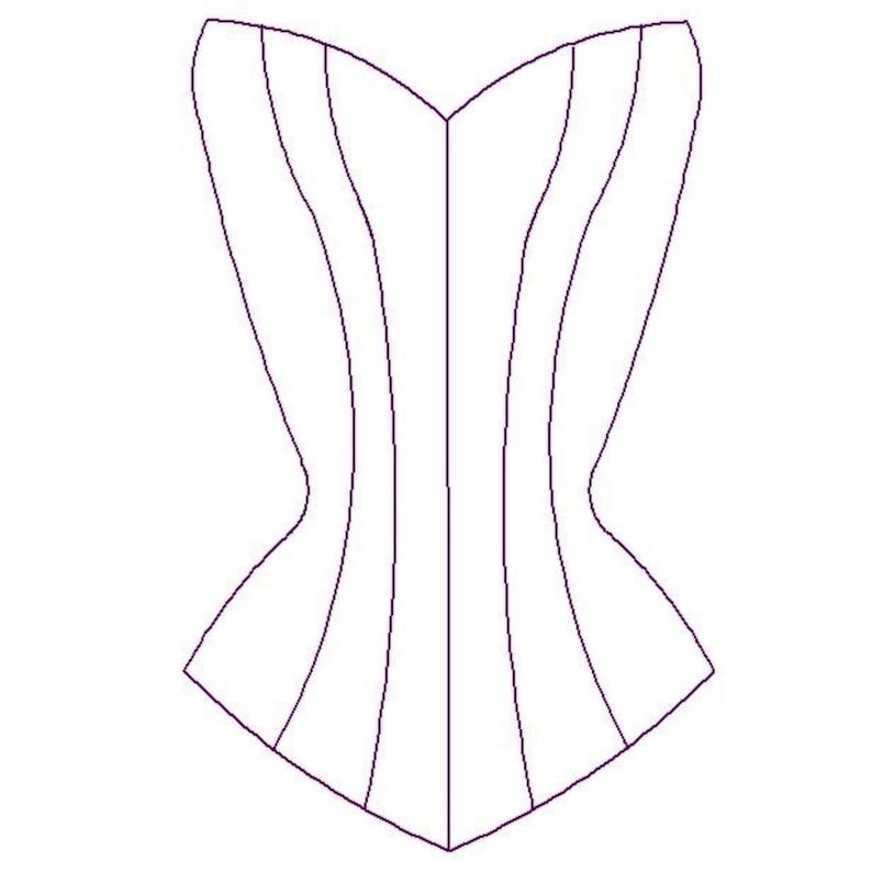 Paper Sewing Pattern for Custom Overbust Corset - Etsy