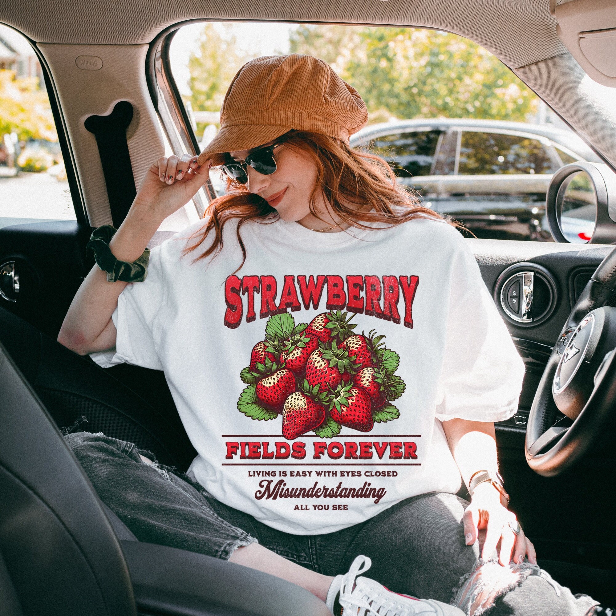 [WONDER VISITOR] Ascii Strawberry Overfit T-shirt /追跡付 WONDER VISITOR – SellerWork