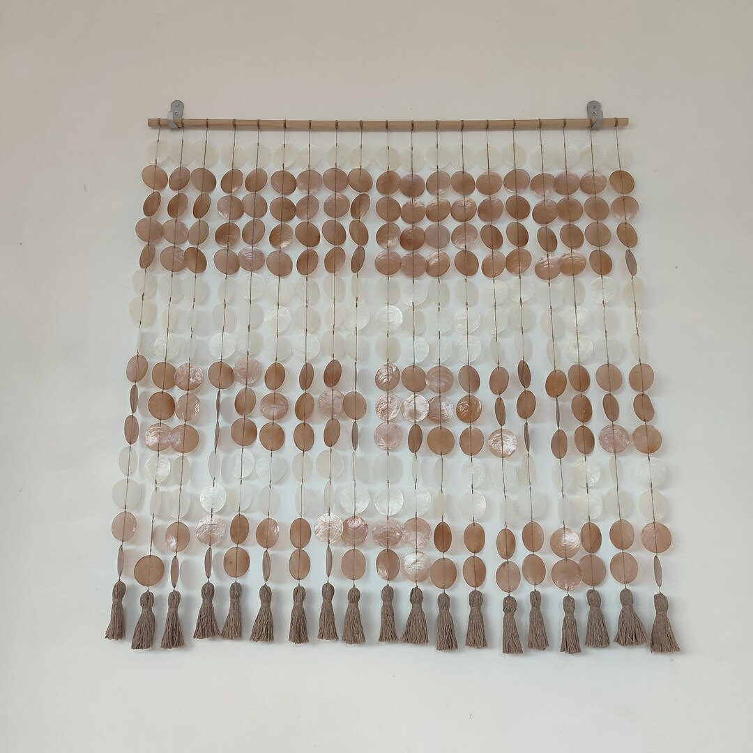 Handmade Boho Wall Hanging, Capiz Shell Wall Decor : Shell Craft - Etsy