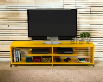 Minimalist TV stand, Wooden TV stand, Modern Tv console, TV stand with storage, Multimedia Console, Tv Unit, Wooden Media center