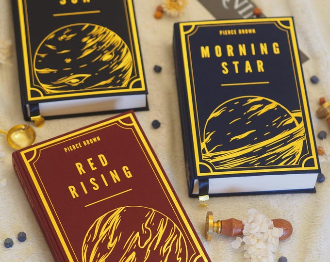 Red Rising Saga Dust Jackets and Tip-ins for American Hardcover Books ...