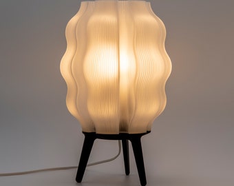 LÁMPARA HIKARIBANA Crystal Frost / Idea de regalo perfecta / PRISMA Lab / Lámpara de diseño único / Pantalla de lámpara / Lámpara de mesa