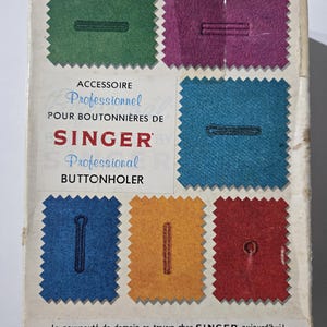 Singer Federgewicht Knopfhalter