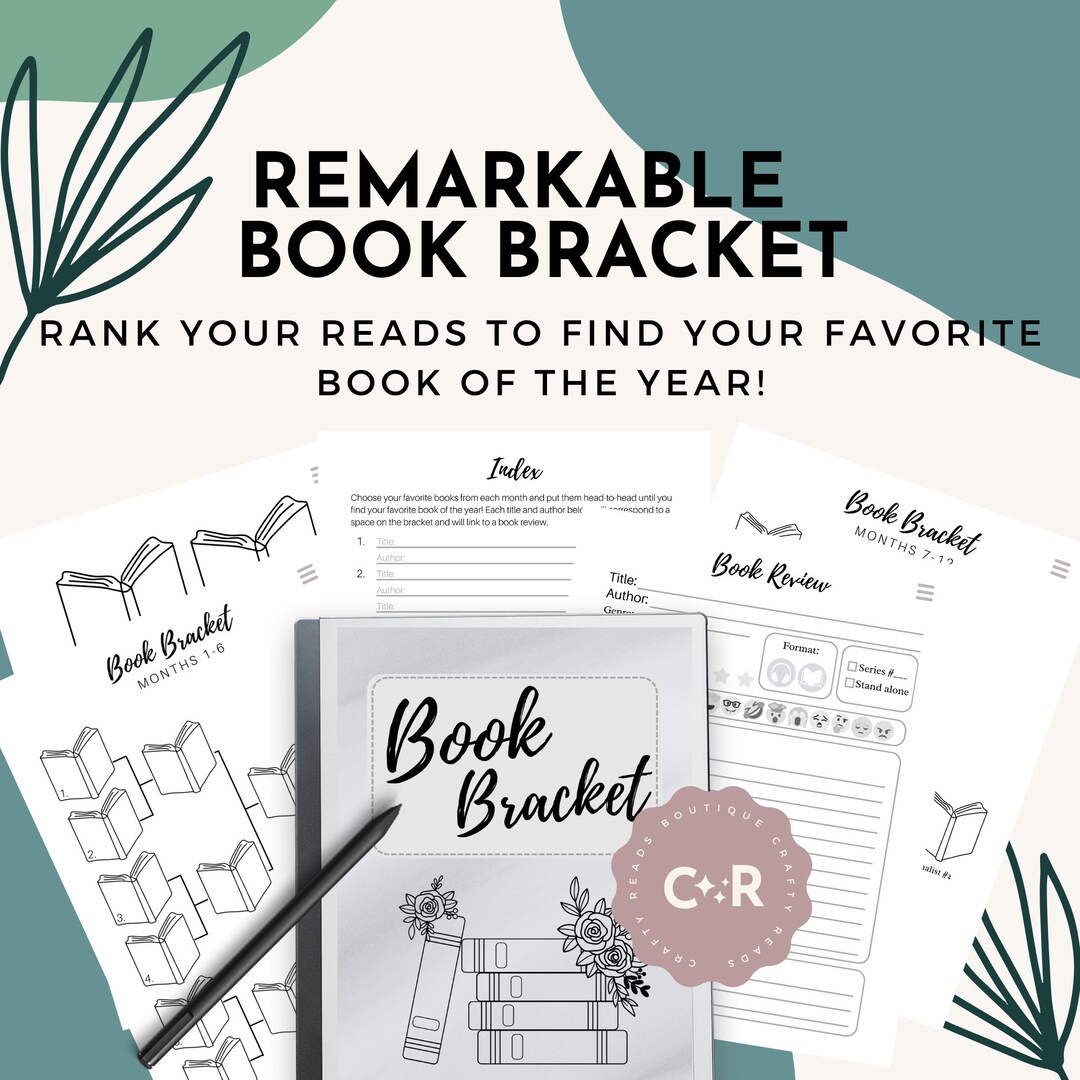 Ultimate Book Bracket for Remarkable Tablet | Reading Journal | Book ...