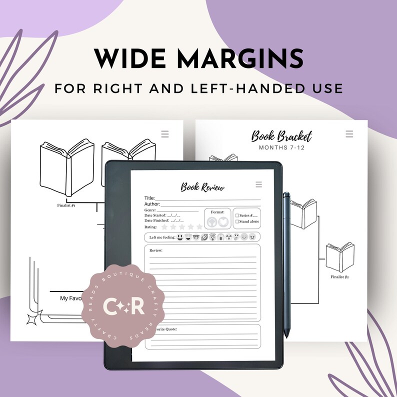 Ultimate Book Bracket for Kindle Scribe | Reading Journal | Book ...