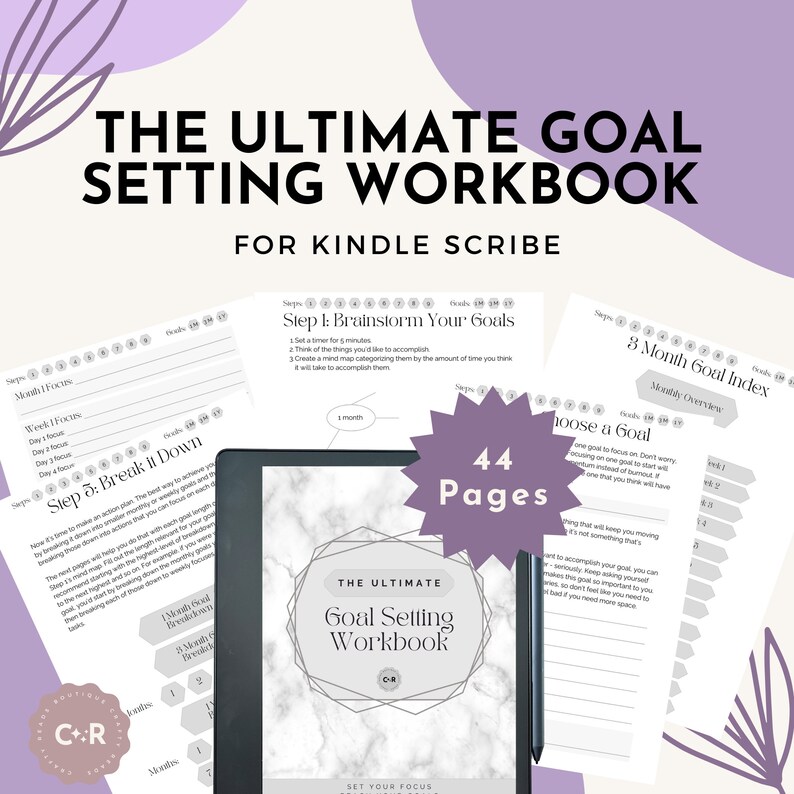 Ultimate Goal Setting Workbook for Kindle Scribe - 9 Steps to Achieving ...