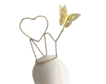 Butterfly Headpiece, Gold NYC, Derby, Central Park Concervancy, Butterfly, ladies lunch, I love New York