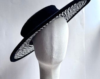 NWT J Crew Wide-Brim Boater Hat with Ribbon Ties Straw Hat with Ribbon | Bey Straw Hat | Wide Brim | Eric Javits main image 2