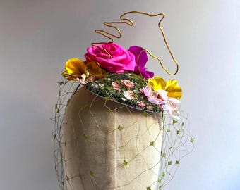 Horse Carousel & Flower Custom Fascinator / Hat Headdress NY | Accessories | Horse Carousel Flower Custom  main image 4