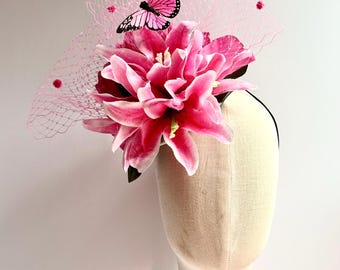 Lily Fascinator- Kentucky Derby- Oaks Hat- Lilys for the  display picture 3