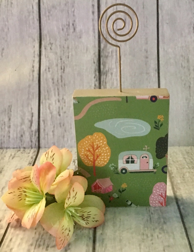 Picture Photo Frame Camper Trailer Camping Decor Place Setting Shower Housewarming Gift Recipe Holder Desk Office Ready To Ship