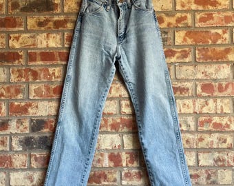 Rare vintage bareback Wrangler light wash denim size XS 24