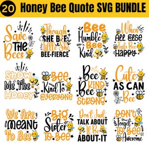 Bienen-Svg-Bundle, Bienenstock-Svg, Honigbiene-Svg, Waben-Svg, Bee Cricut-Dateien, Waben-Svg, Biene Clipart, Bienenkönigin-Svg, Süße Biene-Svg