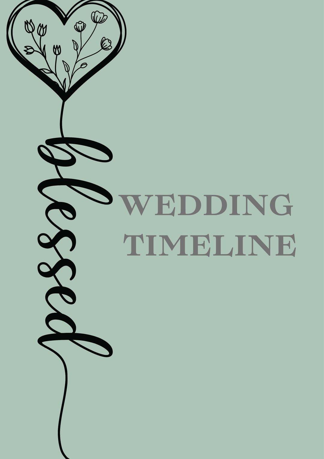 Wedding Planning: Timeline printable - Etsy