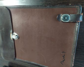 Винтажная советская офицерская сумка-планшет кожаный чехол СССР 1970-80 гг.Оригинал