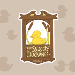 The Snuggly Duckling, Tangled, Digital Sticker, PNG, PDF, SVG
