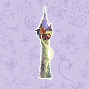 Torre de Rapunzel, Enredados, Pegatina digital, PNG, PDF, SVG