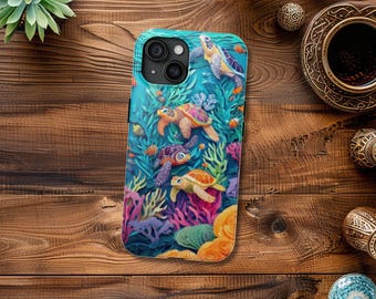 Sea Turtles iPhone Case: Tropical Ocean Marine Life
