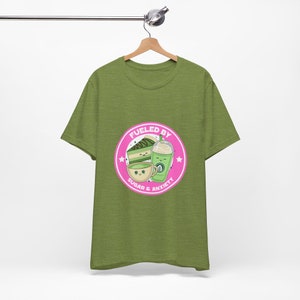 Fueled by Caffeine and Anxiety, Stress T-Shirt for Men and Women | Stylish and Comfortable Round-Neck with Short-Sleeves image 7