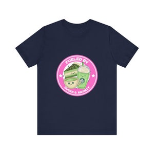 Fueled by Caffeine and Anxiety, Stress T-Shirt for Men and Women | Stylish and Comfortable Round-Neck with Short-Sleeves image 5