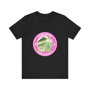 Fueled by Caffeine and Anxiety, Stress T-Shirt for Men and Women | Stylish and Comfortable Round-Neck with Short-Sleeves image 4
