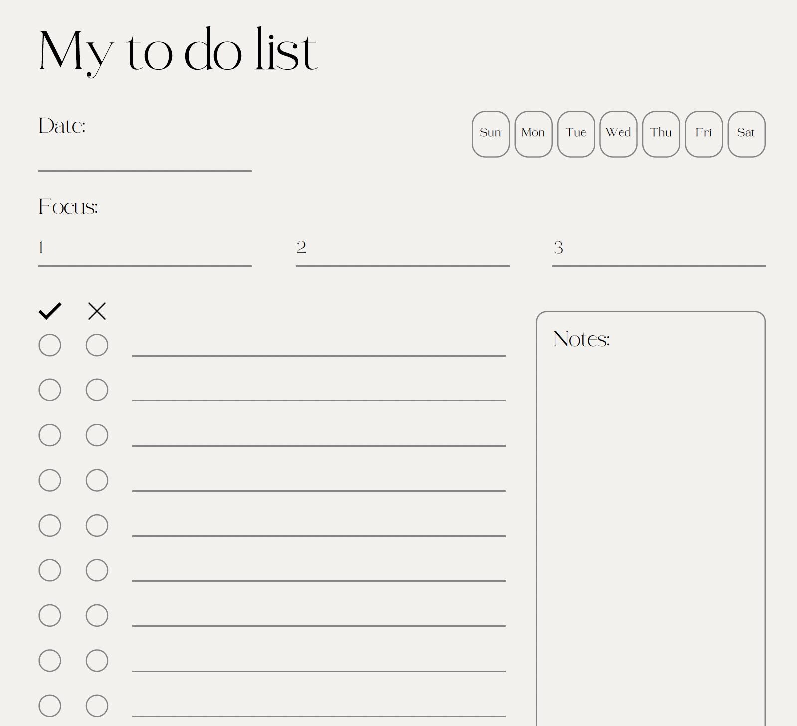 Printable Daily Task List.pdf Daily to Do List Printable, Daily Task List Template PDF, Minimal Daily ...