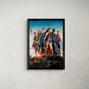 Justice League Posters x4/ DC Posters downloadable and printable posters.