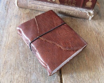 Leather Journal . Anais Nin: "We write to taste life twice, in the moment and in retrospect" . cognac leather . handbound (320pgs)