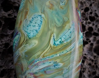 Springtime Meadow Art Glass Lampwork Focal Bead