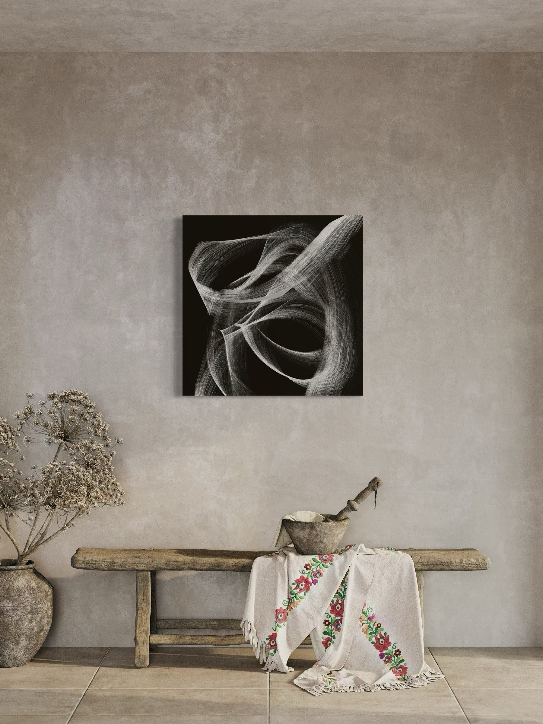 Black and White Calligraffiti Contemporary Art High Resolution ...