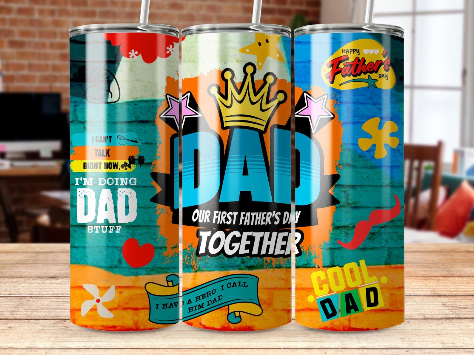 Father's Day Tumbler Wrap PNG, Dad Tumbler Design, Digital Download ...