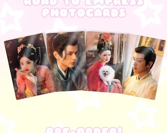 Road to Empress Photocard Set – Handmade K-Pop Style Collectible Cards | Wu Yuan Zhao, Li Tai, Li Zhi, Gao Yang, Xi Xin & Consort Wei