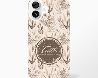 Faith Moves Mountains Phone Case - Christian Inspirational Design for Young Women