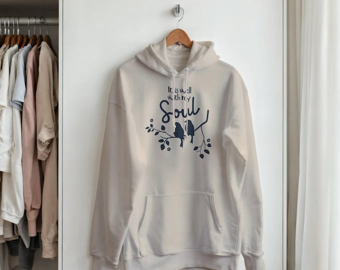 Peaceful Spirit Hoodie - 'It is Well With My Soul' Christian Apparel for Comfort & Faith