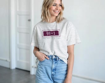 99+1 One Soul At A Time Christian T-Shirt - Faith and Service Apparel