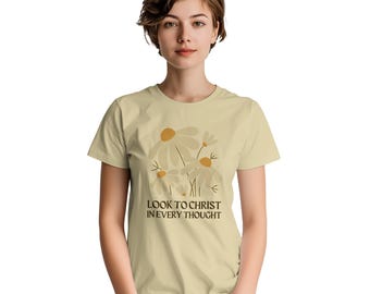 Look To Christ T-Shirt - Christian Apparel, Inspirational Youth Theme 2025