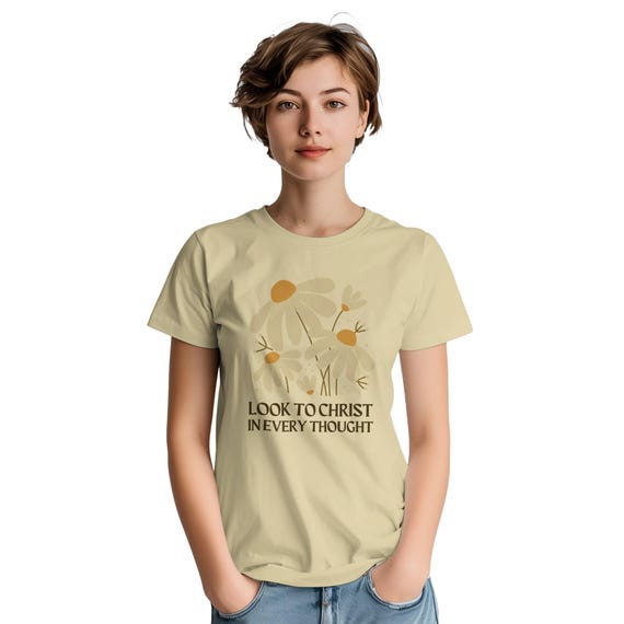 Look To Christ T-Shirt - Christian Apparel, Inspirational Youth Theme 2025