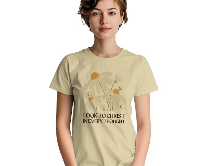 Look To Christ T-Shirt - Christian Apparel, Inspirational Youth Theme 2025