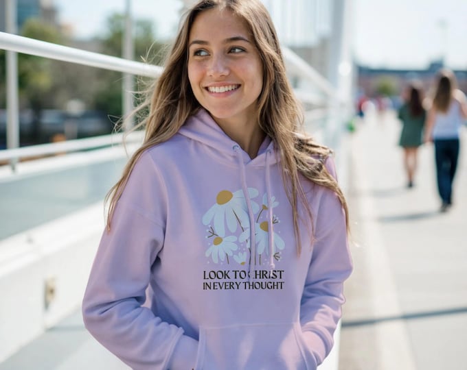 Look to Christ Hoodie - Christian Values & Beliefs - Spiritual Awakening Apparel