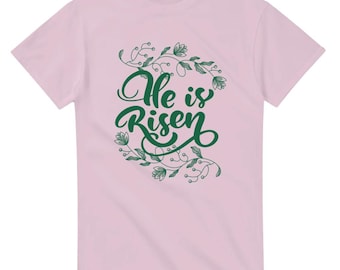 He is Risen T-Shirt | Easter Christian Tee | Jesus Lives Cotton Shirt
