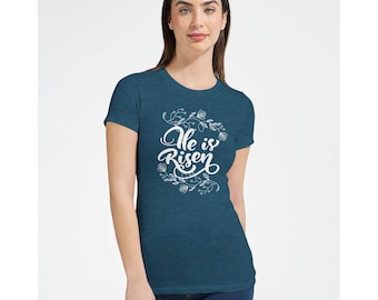 He is Risen T-Shirt | Jesus Lives Easter Tee | Religious Wear