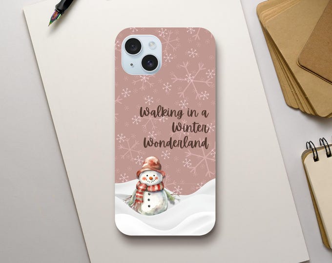 Winter Wonderland iPhone Case - Celebrate Christmas with a Snowman & Snowflake Design - Perfect Holiday Gift