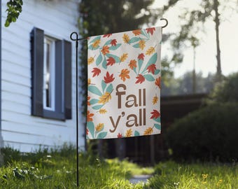 Fall Y'all Garden flag - Autumn Greetings