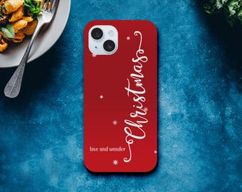Christmas Love & Wonder iPhone Case - Holiday Cheer Phone Protection - Perfect Gift for Family