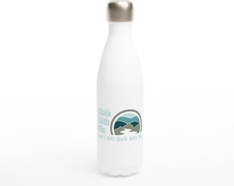 Walk With Me Water Bottle - 17oz Stainless Steel Scripture Bottle - LDS Youth Theme 2026