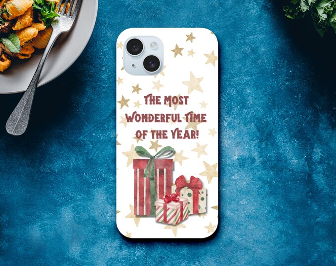 The Most Wonderful Time of the Year iPhone Case - Stylish Christmas Phone Case - Holiday Gift for Her