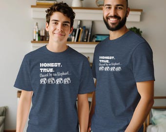 Funny LDS T-Shirt: Honest. True. Chased by an Elephant - Meme Humor for Teens